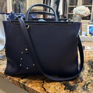 Fendi 2jour medium navy bag. Excellent condition!!!
